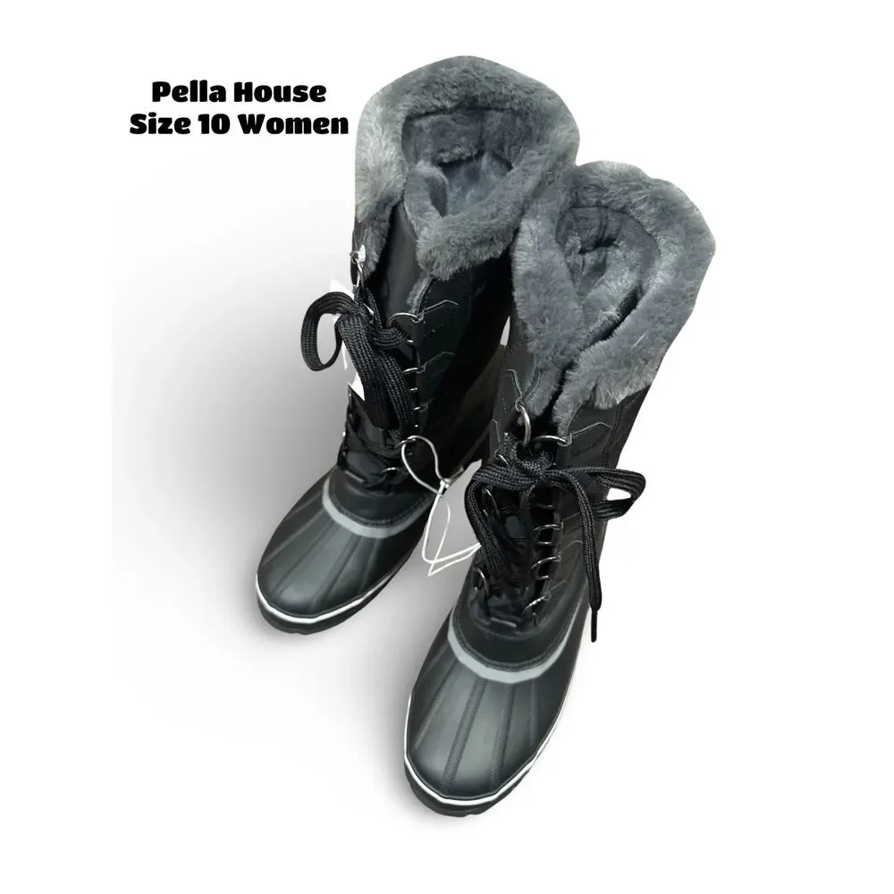 JBU Sabine Ladies' Water Resistant Winter Boots BLACK SIZE 10 Women